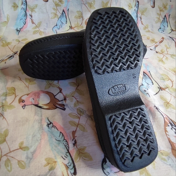 Okabashi Black Rubber Slip On Clogs Mules Size Woman Size Small Size 5-6 Durable - Picture 6 of 10